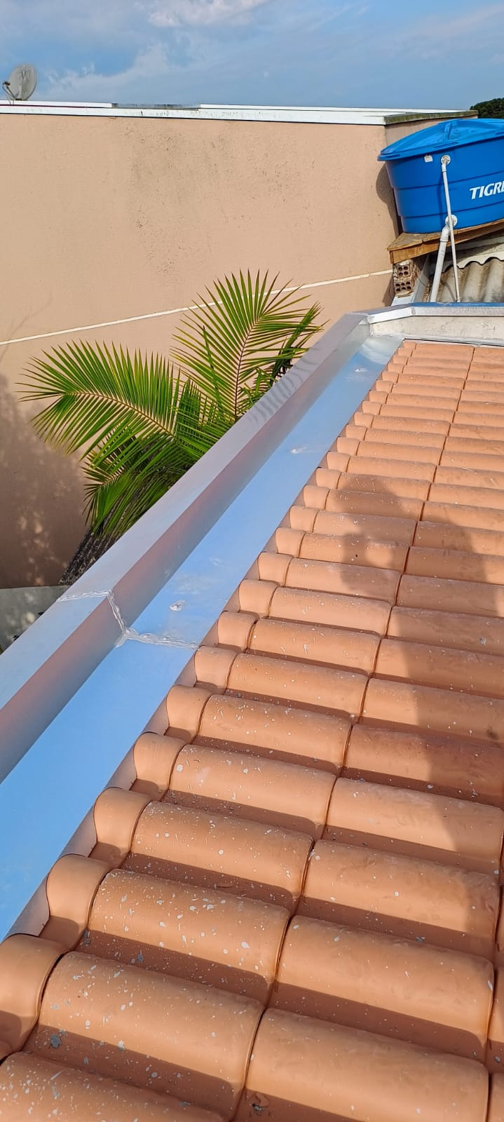 Tubulação com curvas galvanizadas